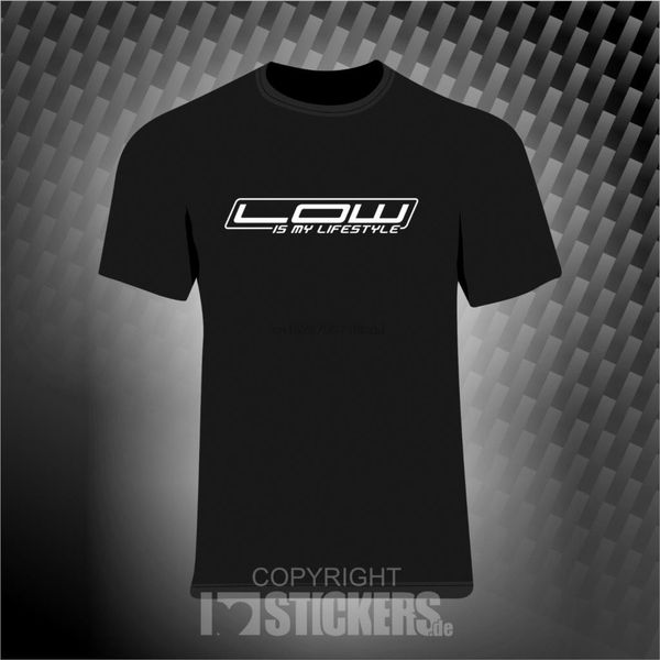 

2020 summer low is my lifestyle t-shirt fun lustig auto scene turbo tuning ts009 100% cotton for man shirts
