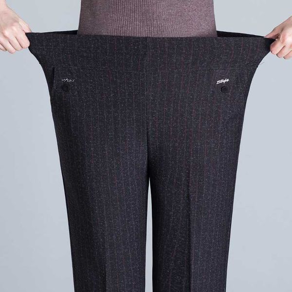 

women's pants & capris 7xl 8xl winter warm women casual long loose high waist velvet thick autumn female trousers, Black;white