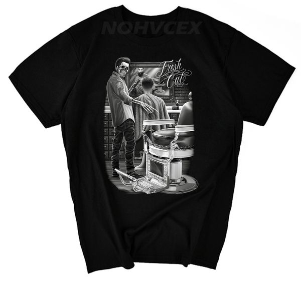 

dga david gonzales art fresh cut appointment barber haircut greaser mens shirt barber shop