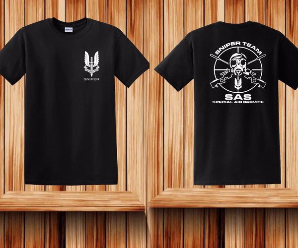 

2019 summer cotton tee shirt t-shirt sas special air service british army special forces sniper fashion t-shirt