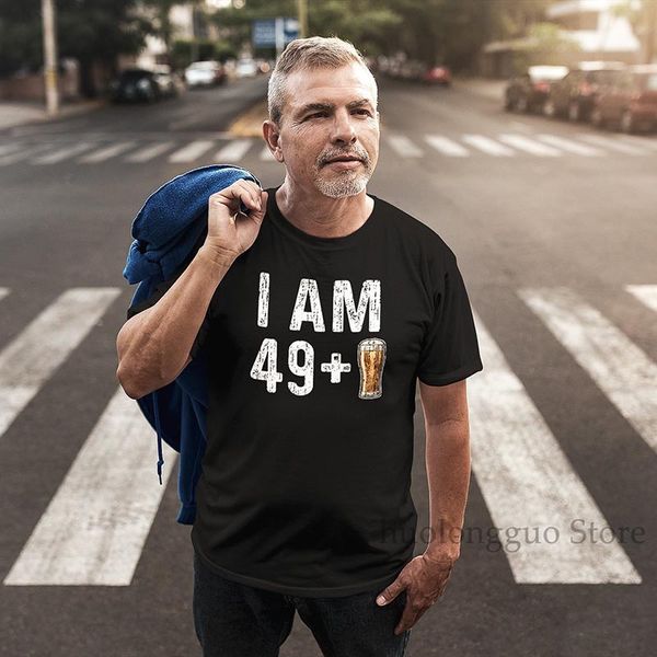 

i am 49 plus 1 beer t-shirt funny beer t-shirt 49 plus 1 shirt 50 years old shirt 50th birthday tee women men t-shirt