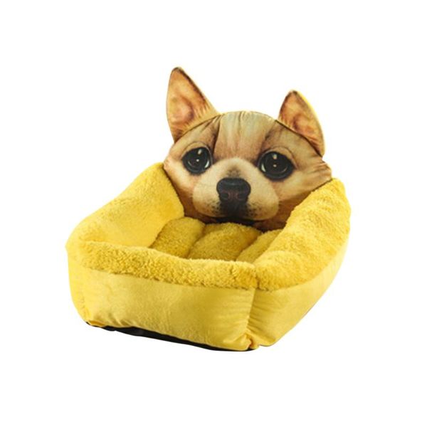 

cute soft puppy kitty dog cat pet bed nest liner kennel pad cozy sleep mat comfy cotton-padded cushion basket snuggly sleeper si