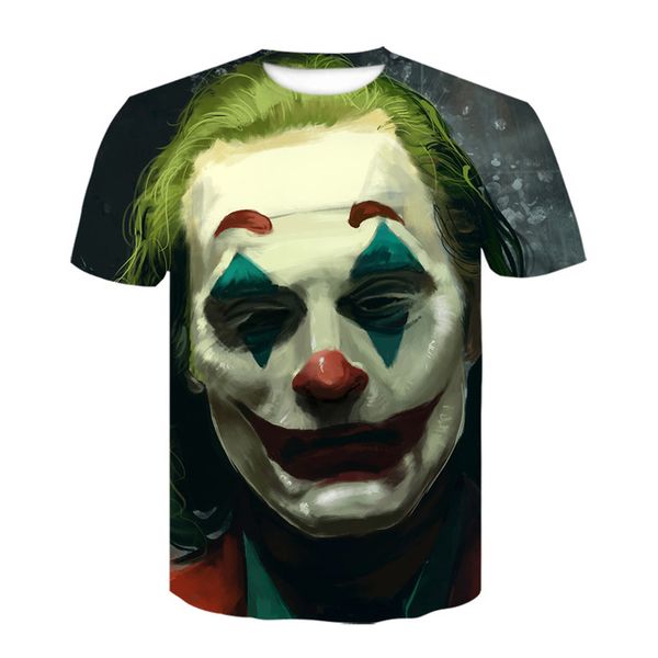 

sketch the clown joker cool male 3d print shirts graphic hippie comics men clothing