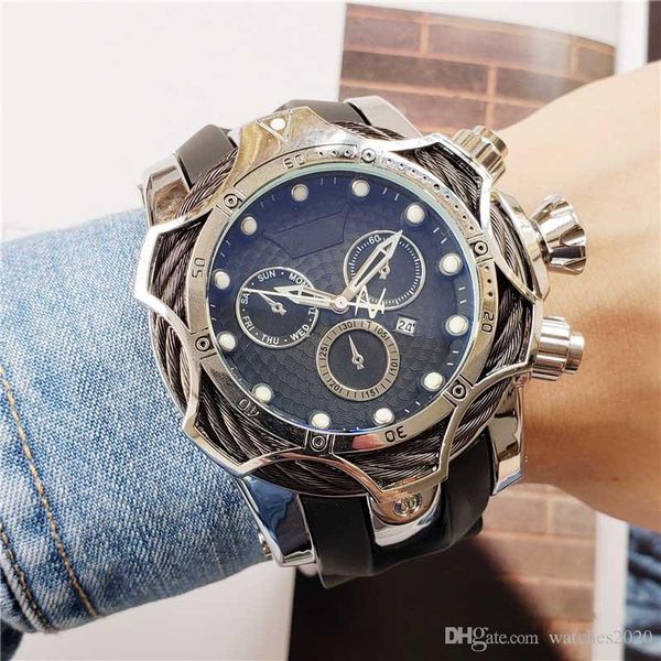 

big men современные 50мм часы роскошные кварцевые часы черный каучуковый марка женский дизайнер часы моды щепка 60 минут марка наручных часо, Slivery;brown