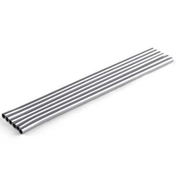

stainless steel drinking straws family accessory 215*6mm durable reusable metal straw bar family party wedding beer juice drink 0041home-1