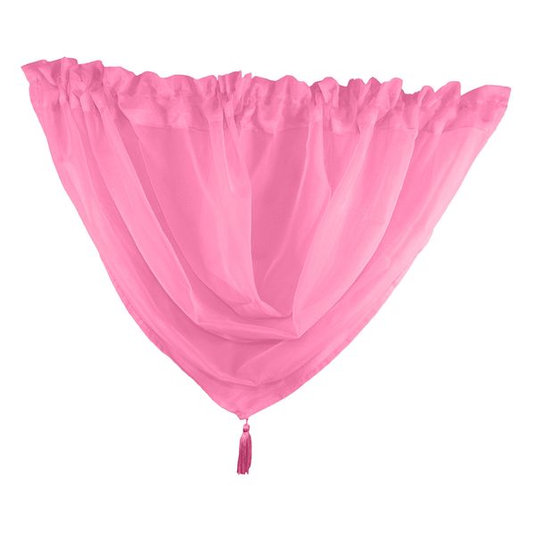 

voile window swag swags curtain (18 x 18\") - elegant home decor window treatments - add to window curtains for enhanced effect