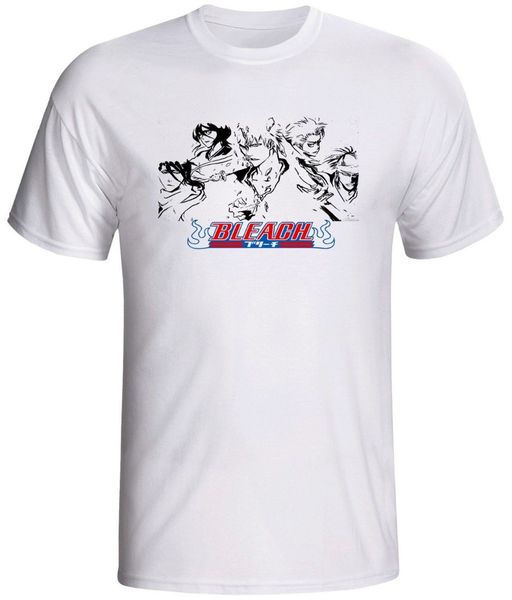 

2019 short sleeve o-neck bleach hollow anime ichigo shirt summer men clothing
