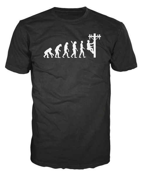 

2019 горячие продажи бесплатная доставка 100% хлопок электромонтер evolution смешной sparky футболка