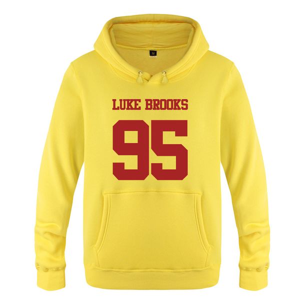 

luke brooks 95 music hoodies men 2018 men's pullover fleece hooded sweatshirts