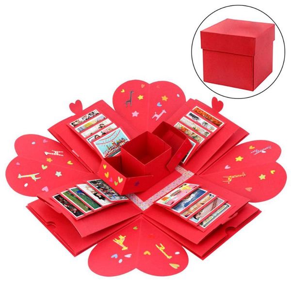 

diy handmade scrapbook p wedding gift box for valentine xmas anniversary gift boxes hexagon surprise explosion box