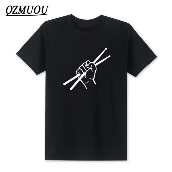 

new 2020 fashion drum drummer t-shirts summer style short sleeve drumming funny t shirt o neck cotton men tee size xs-xxl