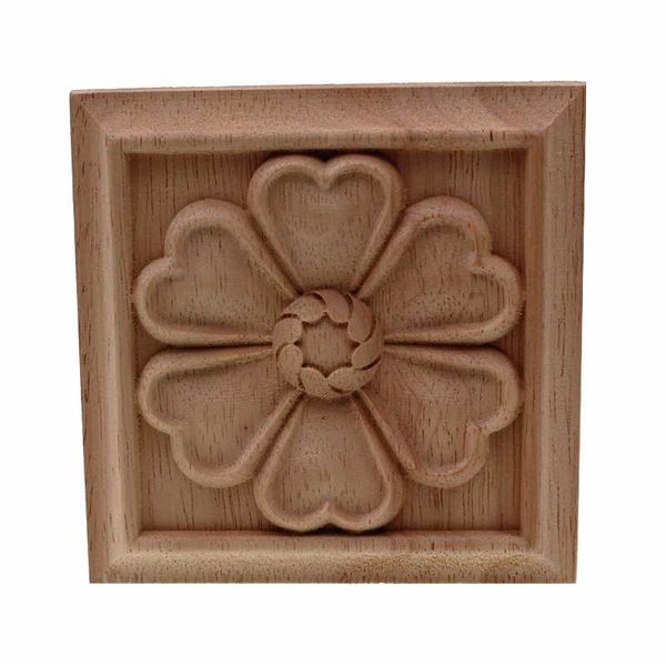 

decorative objects & figurines vzlx flower wood carving natural appliques for furniture cabinet unpainted mouldings figurine wedding decorat