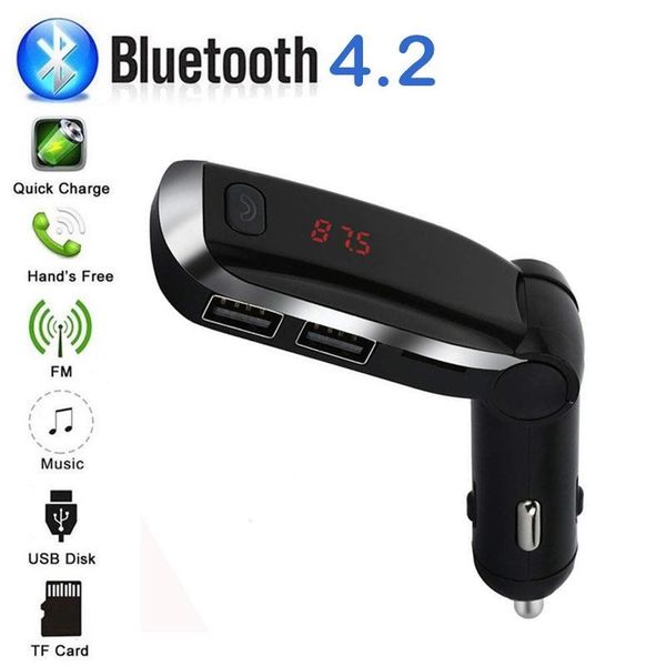 

m7 dual usb charging car bluetooth mp3 bluetooth hands-car fm transmitter car music player