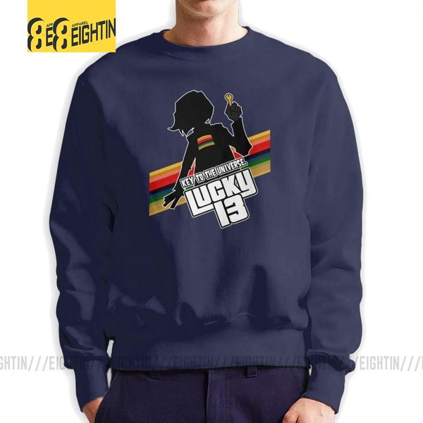 

doctor who lucky 13 sweatshirts men casual pure cotton crewneck pullover geek hoodies apparel
