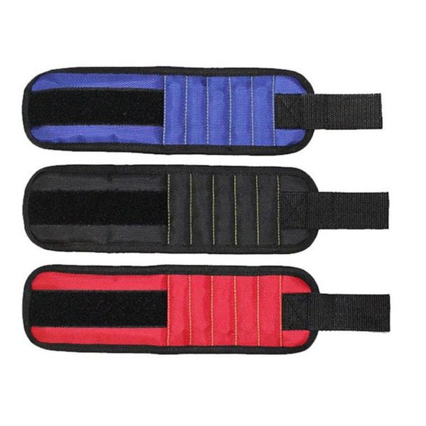 

magnetic wristband portable tool bag with 10 magnet electrician wrist tool belt screws nails drill bits bracelet for repair