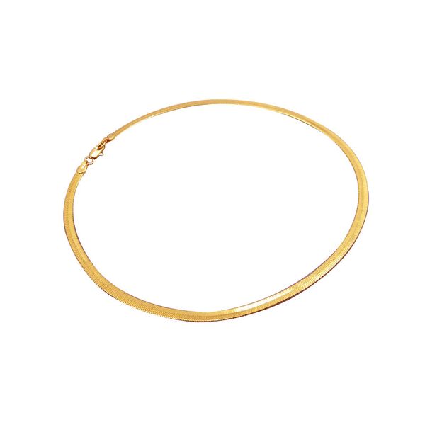 

necklaces flat snake bones c very simple individuals europe and america, Golden;silver