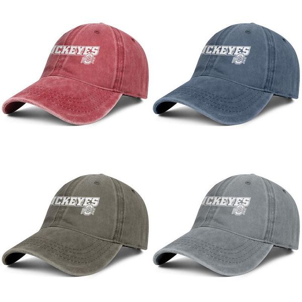 

ohio state buckeyes football logo marble print fashion denim baseball cap cool washed dad hat adjustable vintage ball pink breast, Blue;gray
