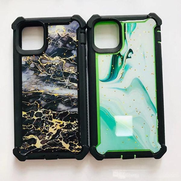 

bling marble defender phone case for iphone 11 pro 11 11 pro max 8 8 plus tpu pc oppbag