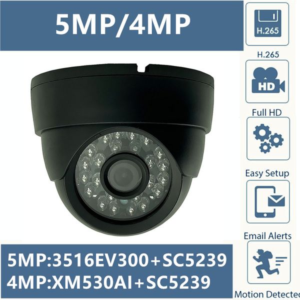 

5mp 4mp ip ceiling dome camera 3516ev300+sc523 2592*1944 xm530+sc5239 2560*1440 24 leds irc nightvision cms xmeye p2p cloud rtsp