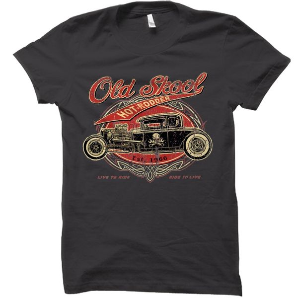 

old skool rod classic t-shirt tee race car garage