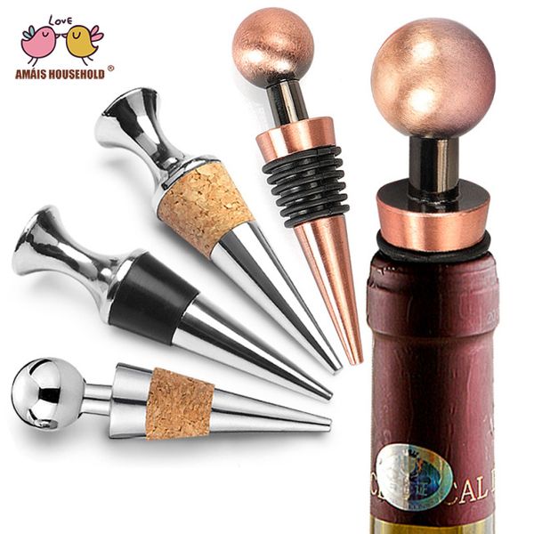 

amais stainless steel wine ser vacuum sealed bottle ser wine cork bottle caps storage twist cap plug gift bar wine accessary