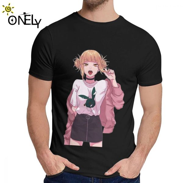 

классическая шея тога химико мой герой academia с коротким рукавом 2019 новых мужской soft top тройник большого размера