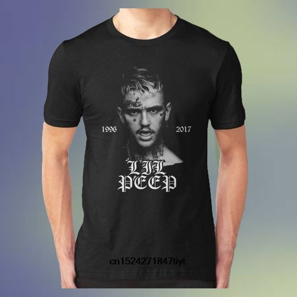

лил peep мужская с коротким рукавом личность soft black t shirt crewneck