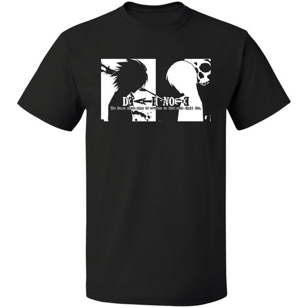 

2019 мода короткие креативный printed японского аниме манга l kira ryuk yagami light shinigami футболка death notesummer футболка