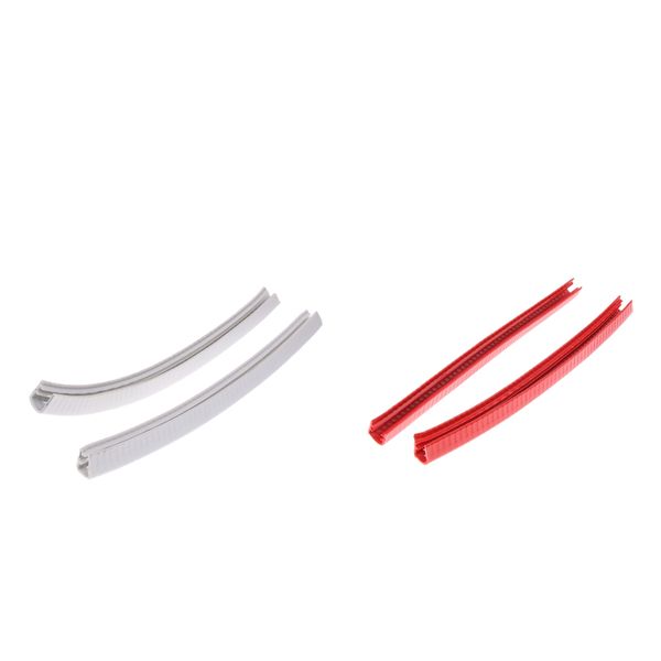 

2 pair rubber longboard skateboard deck protection strip nose tail guard