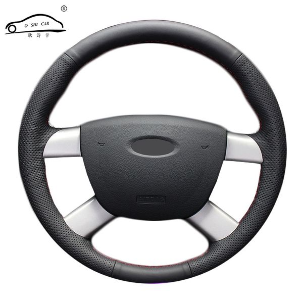 

car steering wheel braid for kuga 2008-2011 focus 2 2005-2011 c-max 2007-2010/ar made custom steering wheel covers protect