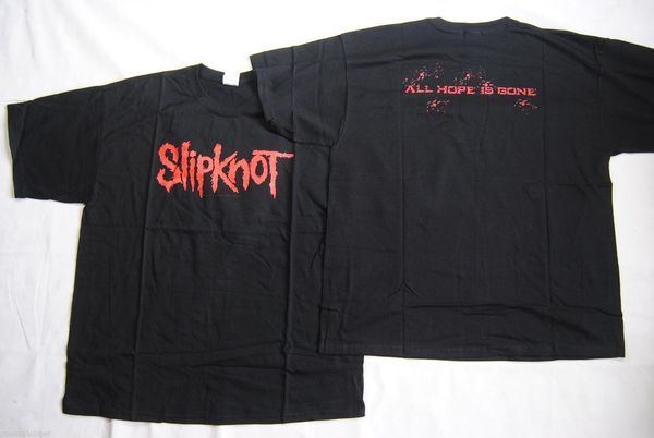 

slipknot logo ahig all hope is gone t shirt new official vol.3 iowa 5 gray