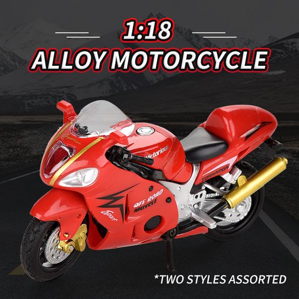 

cross country 1:18 pull back diecast alloy metal motorcycle toy mini motorcycle model toy for boy gift