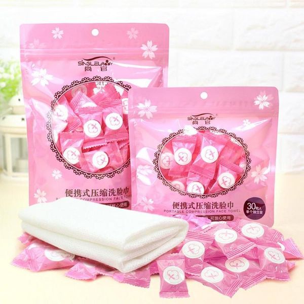 

towel 30/100pcs disposable pure cotton compressed face wipe washcloth napkin outdoor moistened tissues travel towels