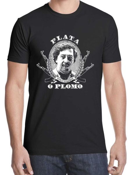 

2019 plata o plomo pablo escobar narcos mafia series cartel t-shirt ing