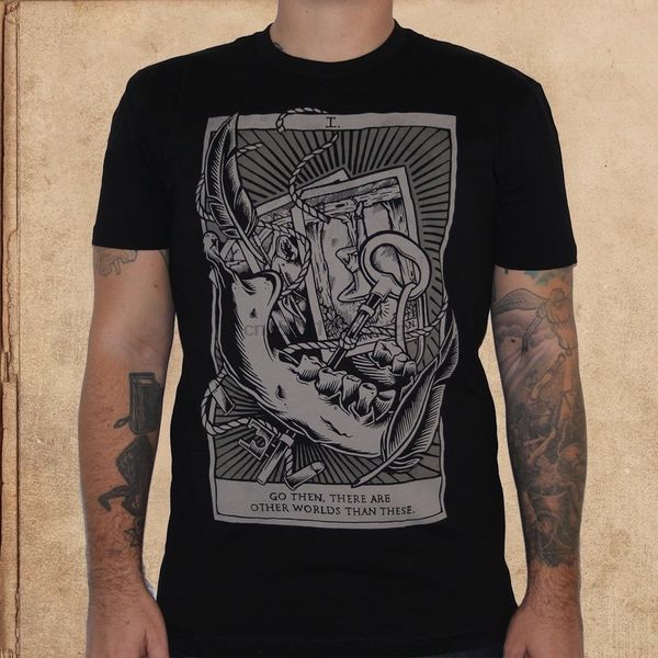 

стрелок - dark tower - стивен кинг - разряд чернила tshirt мужчины высокое качество печатных топы тис