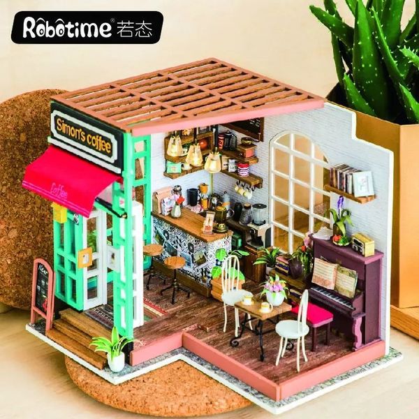 

if the state comes to 3d three-dimensional jigsaw puzzle diy cottage creative gift hand-assembled simon time coffee shop