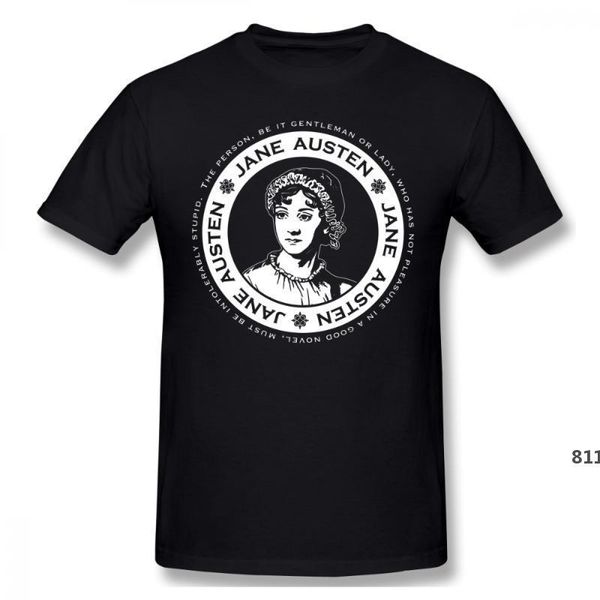 

Jane Austen T Shirt Jane Austen T-Shirt Men Plus size Tee Shirt Funny Fashion Print Cotton Short-Sleeve Tshirt811