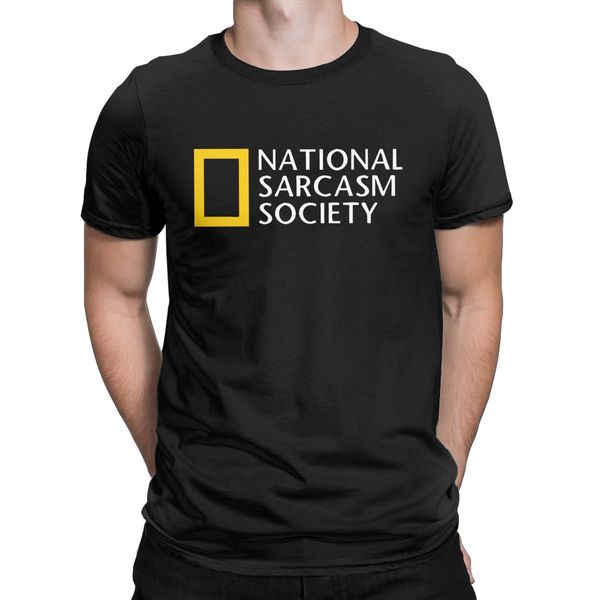 

men national sarcasm society t shirt geographic cotton clothing creative short sleeve crewneck tee shirt t-shirts