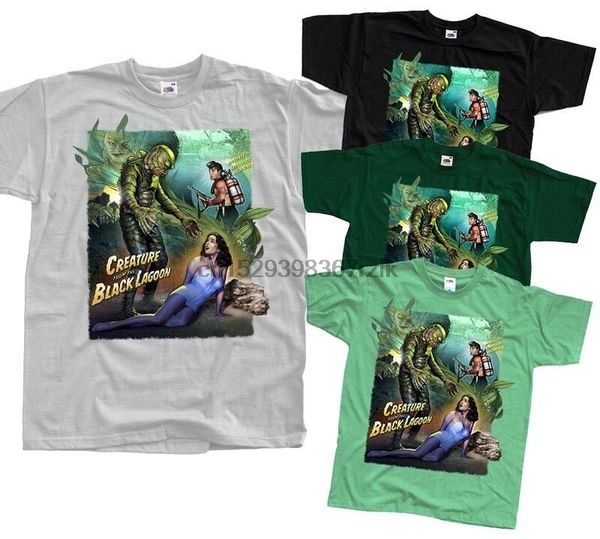 

creature from the black lagoon v13 movie poster t-shirt(black)all sizes s-5xl