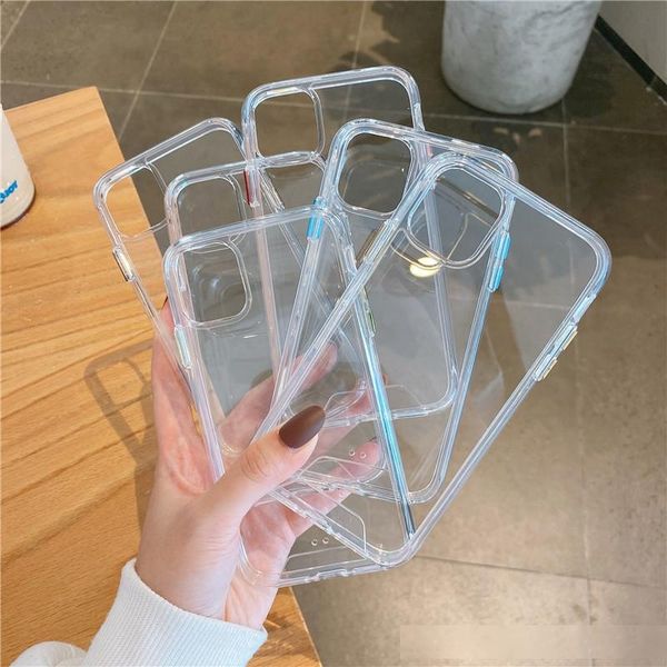 

luxury clear phone case for iphone11 6 7 8 plus 11pro max xs max x xr soft back cover shell protection back cover wholesale