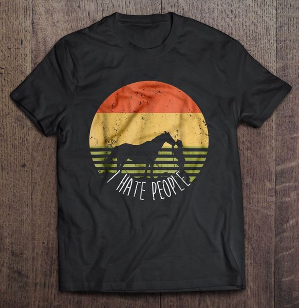 

men t shirt i hate people i love horse -equestrian women t-shirt