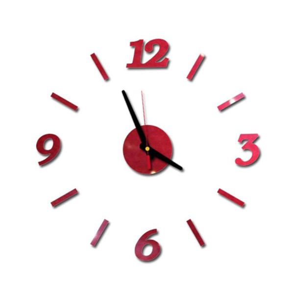 

3d mirror wall clock sticker surface sticker home office decor acrylic