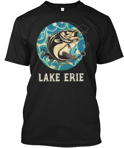 

men t shirt retro lake erie walleye fishing t shirt women t-shirt