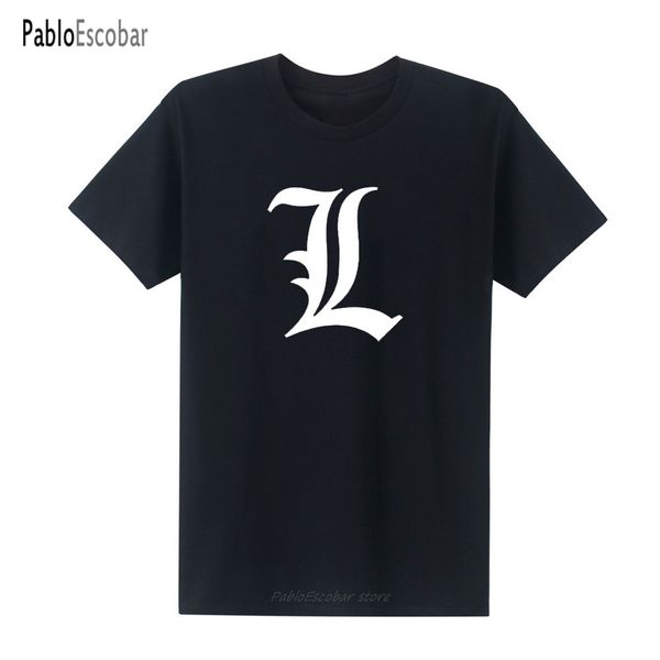 

fashion new brand quality japanese cartoon comic death note men short sleeve round neck t-shirt death note t shirts