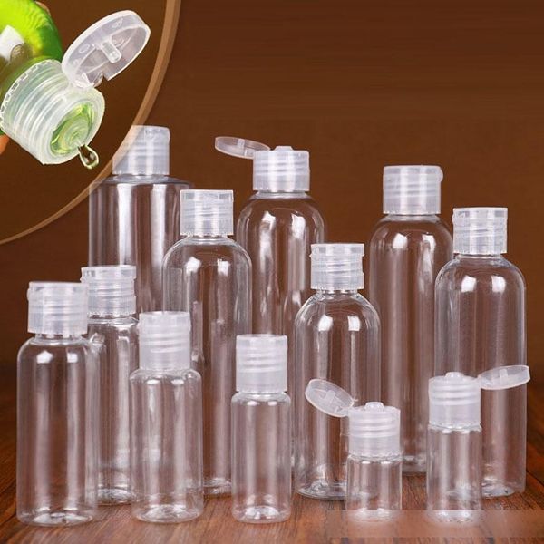 

60ml plastic cosmetic cream jar bottle container pp transparent face pot foundation essence lotion jars travel storage bottles 0156pack
