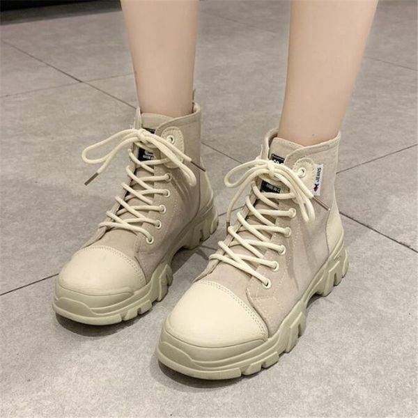 

new women ankle boots thicken warm women boots winter boot platform non-slip leather shoes motorcycle a871, Black