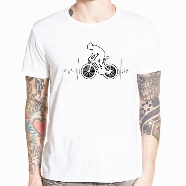 

mountain biking mtb t shirt brand clothes bicycles logo shirt mountain bike heartbeat funny bicycle cycling gift t-shirt