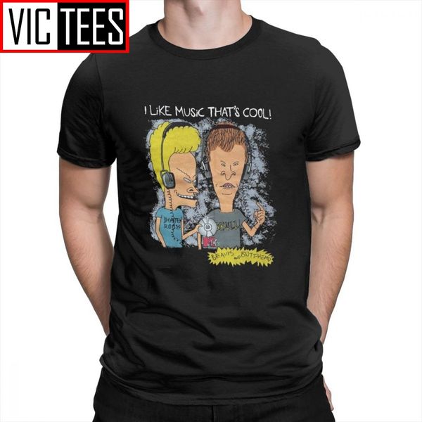

beavis and butthead t-shirts 100% cotton short-sleeve tee shirt awesome menst shirts fashion large size funny