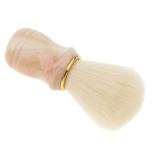 

mens beard mustache shaving brush bristles hair removal neck duster brush, Silver