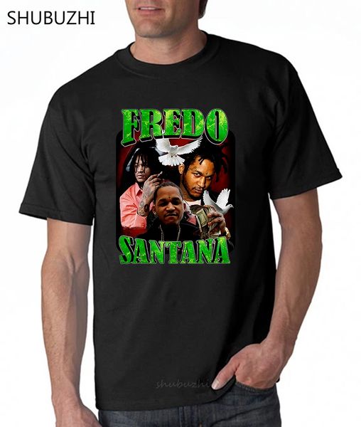 

fredo santana reprint short sleeve cotton black men t shirt male brand teeshirt men summer cotton t shirt